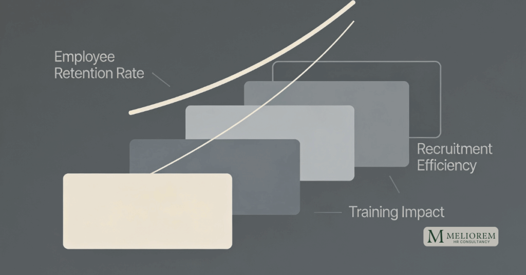 An image that shows a sample of HR metrics